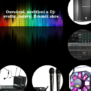 Facebook: Ozvučení, osvětlení a Dj : svatby, oslavy, firemní akce